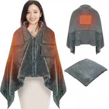 iKristin Electric Электрический Может использоваться как 3-уровневый Температурный Энергетический Холодный Корпус Полностью Подходит для Балдахина, Одеяла, Одеяла, 150x80 см, Регулировка, серый