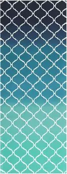 IKS Tenugui Hand Made in 34 x Nordic GD Prime Fabric Ch-sen Towel, Japan, 88cm, Moroccan Blue Pattern, 100% Cotton, (Unfinished)