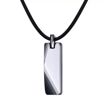 Ikuinen не царапает подлинные вольфрамовые металлические ожерелья подвески мужские ювелирные изделия 48cm серебряный