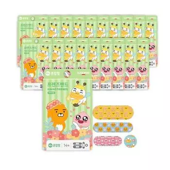 Ildong Pharmaceutical Kakao Friends Персонаж Пластырь Смешанный Тип 14p, L (73 x 25..., 20 шт., популярный персонаж в Корее