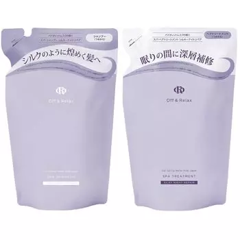 ИЛИ СПА-шампунь для волос, набор для лечения шелковистой ночной восстанавливающей эмульсии, сменный блок 400 мл каждый, аромат фиалки и мускуса, набор для снятия стресса и расслабления