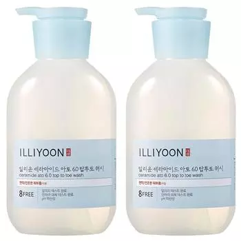 Illiyoon Ceramide Ato 6 0 Средство для мытья тела с головы до ног, 500 мл, 2 шт.