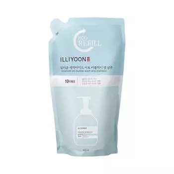 ILLIYOON Ceramide Ato Bubble Wash and Shampoo 400mL Refill