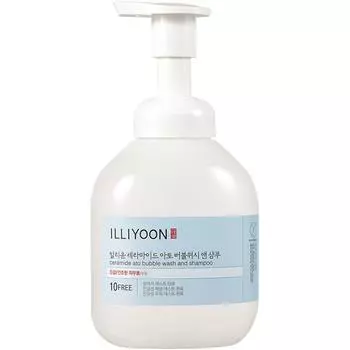 Illiyoon Ceramide Ato Bubble Wash & Shampoo Body Wash, 400 мл, 1 шт.