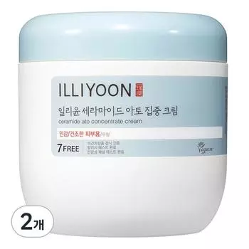 Illiyoon Ceramide Ato Intensive Body Cream Unscented, 500ml, 2 units