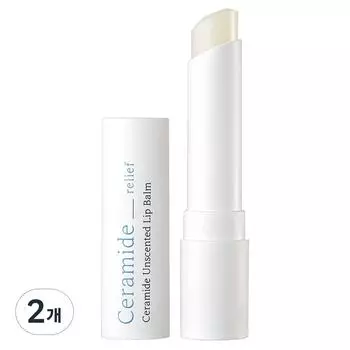 Illiyoon Ceramide unscented lip balm, colorless, 3.2g, 2 pieces