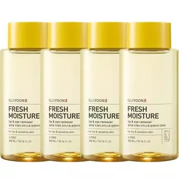 Illiyoon Fresh Moisture Lip & Eye Remover, 300ml, 4 pcs.