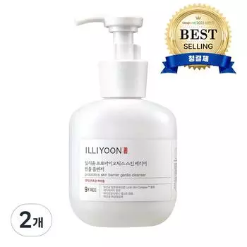 Illiyoon Probiotics Skin Barrier Gentle Cleanser Женское очищающее средство, 300 мл, 2 шт.