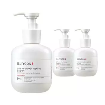 Illiyoon Probiotics Skin Barrier Gentle Cleanser Женское очищающее средство гелевого типа, 300 мл, 3 шт.