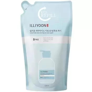 Illiyun Ceramine Ato 6.0 Toptuto Wash Refill типа, 1, 500мл корейская косметика