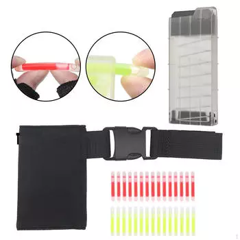 Набор светящихся палочек с удобным держателем чёрный