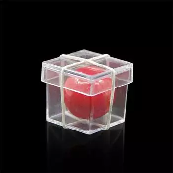 Illusion Magic Clear Ball Through Box Gimmick Props Magic Tricks Ball Penetrate Box Street Stage