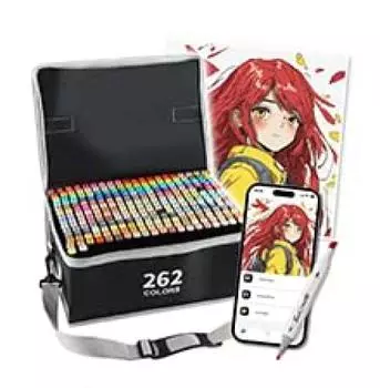 Иллюстрация 262 Цветная ручка Бесплатное приложение Толстая ручка Алкоголь Используется взрослыми Маркер, Цвета, Набор, Включен, Тип, Маркер, Профессионалы, Карикатуристы,