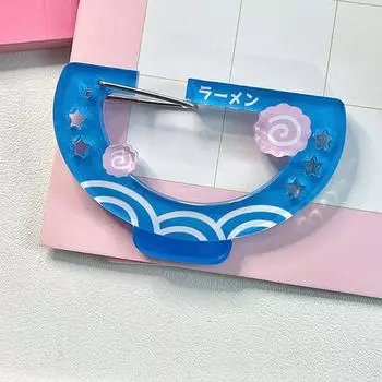 Иллюстрация Безделушки Пряжка Брелок Акриловый Держатель для Карт Брелок Новый Шарм Карабин Noodles