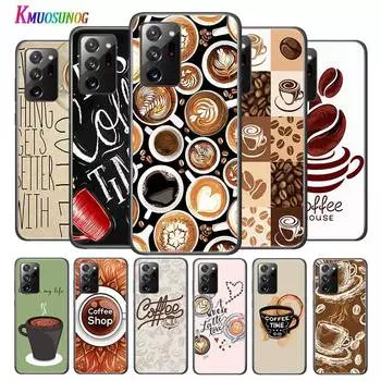 Иллюстрация Coffee Time для Samsung Galaxy Note 20 S20 FE Lite Ultra 10 9 8 Pro S10E S10 5G S9 S8 S7 S6 Plus Черный чехол для телефона Samsung S6