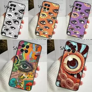Иллюстрация глаза для Samsung Galaxy M21 M51 M12 M32 M52 M13 M23 M33 M53 M34 M54 M30s M31s M15 M55 M20 Чехол Samsung M12