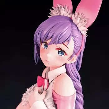 Иллюстрация огра Nasty Pink scale окрашенная готовая фигурка лобковая Bunny Day Ver. 1/6 (с волосами)