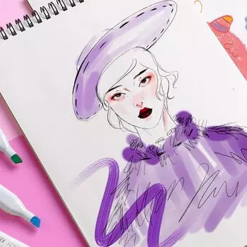 Иллюстрированная книга с наклейками, милая детская иллюстрированная книга с героями мультфильмов, формат А4, альбом для рисования в детском саду, художественный альбом для эскизов