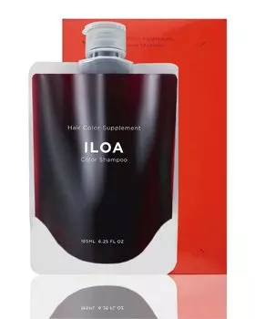 ILOA Дополнение к краске для волос ILOA Color Shampoo Red Beauty Salon Exclusive 185 мл, против выцветания