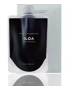 ILOA Дополнение к краске для волос ILOA Color Shampoo Ash Beauty Salon Exclusive 185 мл, против выцветания