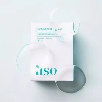 ilso Clean 1/3 Saving Cotton Pads 40 sheets