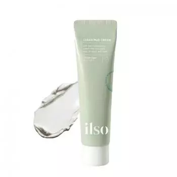 ILSO Clean Mud Cream 100г, Увлажняющий, Успокаивающий, Корейская косметика, Kbeauty, образец
