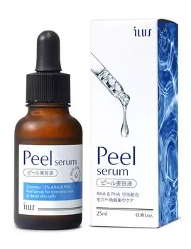 ILUS Peel Serum 25 мл Уход за кожей Пилинг пор AHA Миндальная кислота Ниацинамид Поры/Отшелушивание (1)