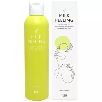 ILUS Peeling Gel Увлажняющий молочный тип Отшелушивающий уход за порами Moist Beauty Увлажняющие ингредиенты 200 мл (1)