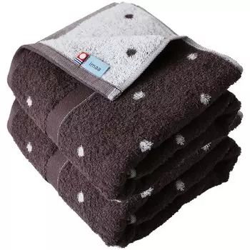 imaa Imabari Полотенце для ванной Сертифицированное полотенце для быстрого вакуумного сжатия в горошек, пушистое, тонкое, впитывающее, сушильное, Япония, 100% хлопок, (2 коричневый)