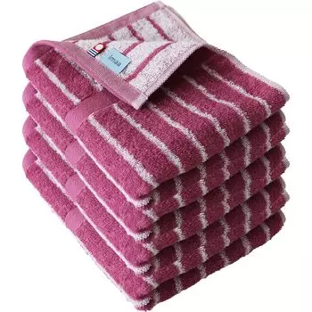imaa Imabari Towel Сертифицированный набор полотенец для лица Quick Made in Vacuum Compression Pack Stripe 4, пушистые, тонкие, впитывающие, высушивающие, Япония, 100% хлопок, (4