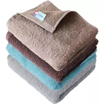 imaa Imabari Towel Сертифицированный набор полотенец для лица Quick Made in Vacuum Compression Pack D 4, пушистые, тонкие, впитывающие, высушивающие, Япония, 100% хлопок, (4