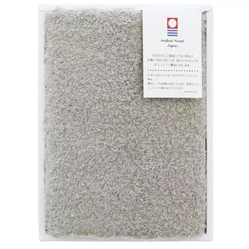 Imabari Factory Imabari Towel Certified Face Towel Gift Set Made in Japan Light Gray 80 x 34cm 1 piece Approx.