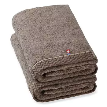 Imabari Towel Bath Towel Imabari Cotton Set of 2 Ultra Thick Premium Luxury Long Pile Sweet Twisted Yarn Mocha Fluffy Soft Quick Drying Instant