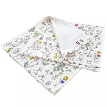 Imabari Towel Certified Gauze Pile Face Towel 2 Color Set Lyrica Towel Handkerchief Made in Japan Cotton 34 x 80cm Compact Blue Pink & 100%
