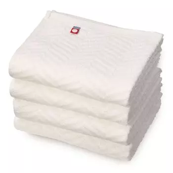 Imabari Towel Face Set of Ribbon Quick Instant Made in Made in Stylish Towel, 100% Cotton, 4, Weave, White, Thin, Drying, Absorption, Japan, Gift,