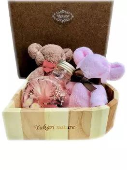 Imabari Towel Gift Herbarium Bear Imabari Towel Set Day Bouquet Rose Birthday Gift Anniversary 60th Birthday Gift Wedding Gift Baby Gift Women Day белый