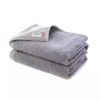 Imabari Towel Reversible Bath Towel Gray Set of 2 серый