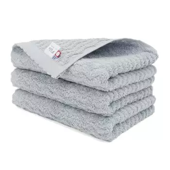 Imabari Towel Сертифицированный набор полотенец для лица из 3 штук FUu Plus, сделано в Японии, синего цвета [oruta] (Рамунэ)