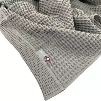 Imabari Towel Waffle Single Towel Can Be Used in Inner Made in 140 x 190 cm Blanket, Blanket, Winter, Blanket, 100% Cotton, Japan, Blanket, серый