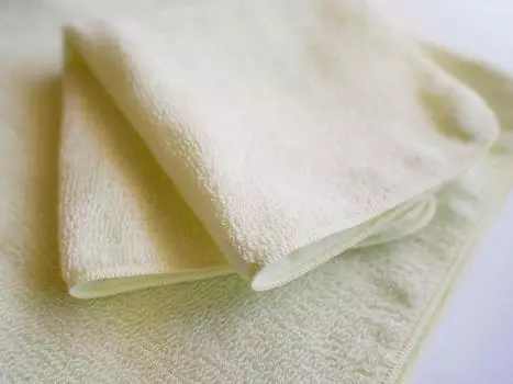 Imabary Pile and Gauze Handkerchief Skin-Friendly Towels, 10-Pack (Pale Green)