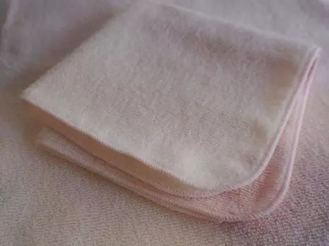 Imabary pile gauze handkerchief towel set of 10 Skin-friendly + (pale pink) бледно-розовый