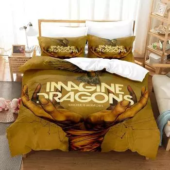 Imagine Dragons Bedding Set Single Twin Full Queen King Size Bed Set Aldult Kid Bedroom Duvetcover Sets 3D Print Bed Sheet Set 70x133cm 2pcs