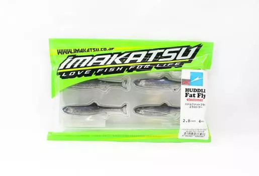 Imakatsu Soft Lure Huddle Fat Fry Эластомер 2,8 дюйма 4 шт. в упаковке S-503 (6586)