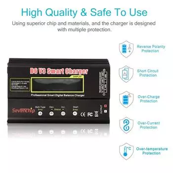 iMAX B6 V3 80 Вт 6A зарядное устройство для аккумуляторов LiHv Lipo NiMh Li-ion Ni-Cd цифровое зарядное устройство с дистанционным управлением Lipro балансировочное зарядное устройство разрядник 15 В 6A адаптер