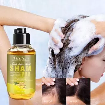 Имбирный шампунь Мягкий освежающий контроль жирности Увлажняющий питательный Покорный Предотвращение выпадения волос Уход за кожей головы