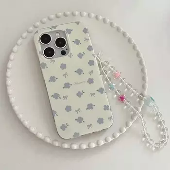Imd Браслет Синий Цветок Противоударный Чехол Для Телефона Для Iphone 14 Pro Max 11 12 13 Promax Задняя Крышка Милый Мультфильм Conque For iphone 12