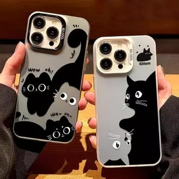 IMD цветной чехол для телефона iPhone 11 13 16 Pro Max iPhone 14 15 Pro Max 12 13 Pro Max Samsung S24 A55 S23 A05 S25 A54 A06 S22 A15 A52S A34 A14 Samsung A05 4G черный оливковый