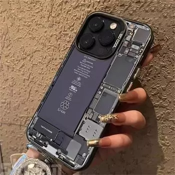 IMD цветной чехол для телефона iPhone 11 13 16 Pro Max iPhone 14 15 Pro Max 12 13 Pro Max Samsung S24 A55 S23 A05 S25 A54 A06 S22 A15 A52S A34 A14 Samsung A05 4G чёрный