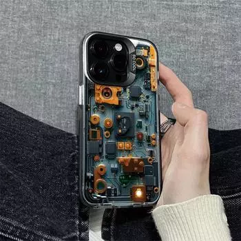 IMD цветной чехол для телефона iPhone 11 13 16 Pro Max iPhone 14 15 Pro Max 12 13 Pro Max Samsung S24 A55 S23 A05 S25 A54 A06 S22 A15 A52S A34 A14 Samsung A05 4G чёрный