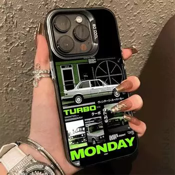 IMD цветной чехол для телефона iPhone 11 13 16 Pro Max iPhone 14 15 Pro Max 12 13 Pro Max Samsung S24 A55 S23 A05 S25 A54 A06 S22 A15 A52S A34 A14 Samsung A05 4G чёрный